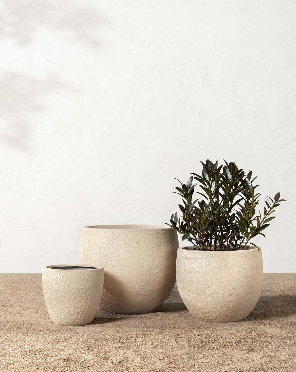 Bodie Tan Fiberstone Planter 3 Bodie Tan Fiberstone Planter - Image 3