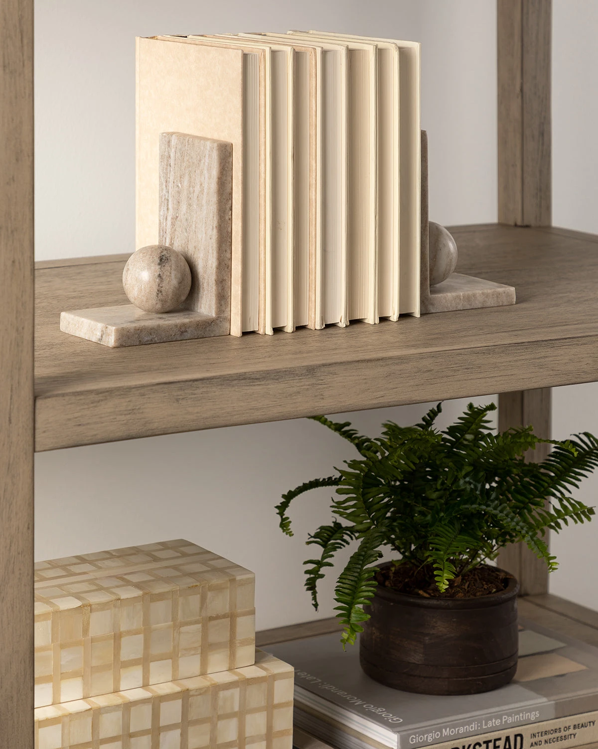 Adar Marble Bookends (Set Of 2) 2 Adar Marble Bookends (Set Of 2) - Image 2