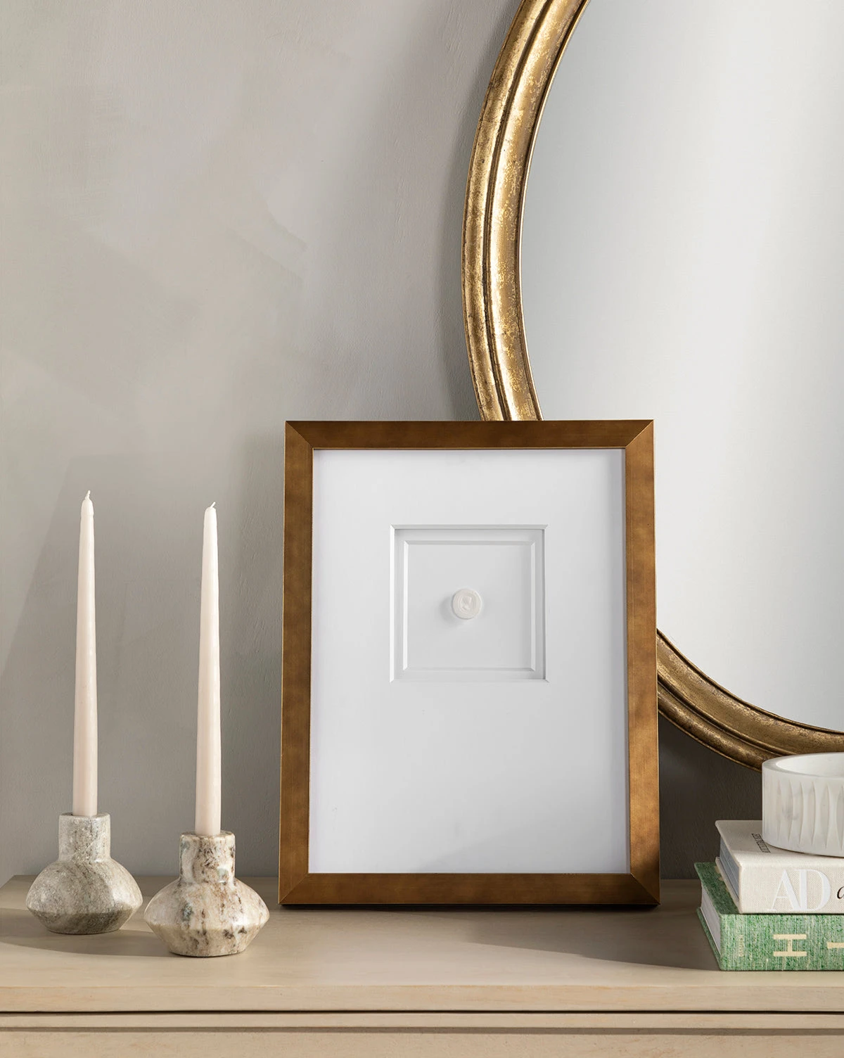 Bloomingville Marble Shaped Taper Holder 2 Bloomingville Marble Shaped Taper Holder - Image 2