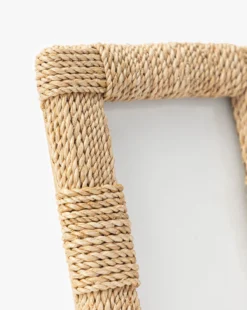 Abaca Rope Frame -Decoration Series Store AbacaRopeFrame MDCR2410 NAT 4x6 D1