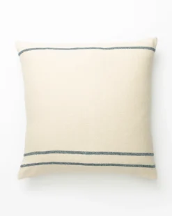 Abigail Silk Stripe Pillow Cover -Decoration Series Store AbigailSilkStripePillowCover MPLW0649 CRM 22x22 MAIN