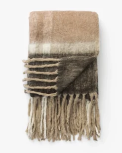 Allerton Plaid Throw -Decoration Series Store AllertonPlaidThrow MBED0263 MLT OS D1 T