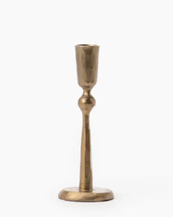Antique Brass Taper Candle Holder -Decoration Series Store AntiqueBrassTaperCandleHolder MDCR2023 BRS L