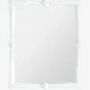 Antique White Rectangle Mirror