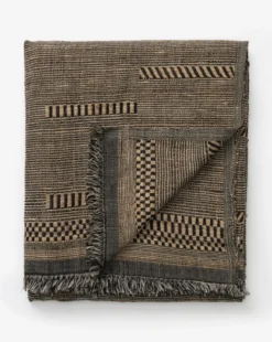 Anwar Woven Throw -Decoration Series Store AnwarWovenThrow MBED0209 BLK OS D1