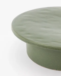 Arlet Stoneware Pedestal -Decoration Series Store ArletStonewarePedestal MKTN1088 GRN OS D1 T