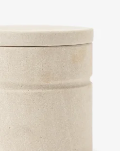 Barton Sandstone Canister 15 Barton Sandstone Canister -Decoration Series Store BartonSandstoneCanister MBTH0246 WHT D1