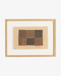 Terracotta Checkered Print