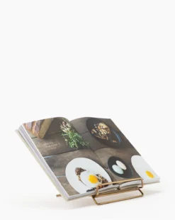 Brass Cookbook Holder -Decoration Series Store BrassCookbookHolder MKTN0717 BRS OS D1