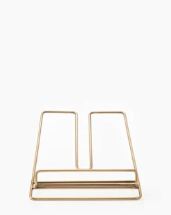 Brass Cookbook Holder -Decoration Series Store BrassCookbookHolder MKTN0717 BRS OS D2