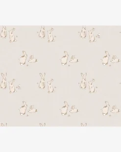 Bunnies Wallpaper -Decoration Series Store Bunnies repeat grey 2