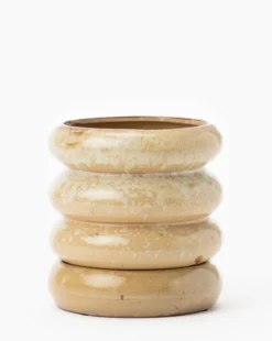 Butterscotch Stoneware Planter