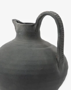Charcoal Terracotta Jug -Decoration Series Store CharcoalTerracottaJug MDCR2491 CHR OS D1