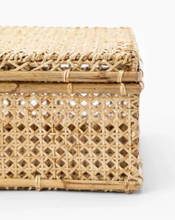Cielo Cane Boxes (Set Of 2) -Decoration Series Store CieloCaneBoxes Setof2 MDCR2315 NAT S2 D2