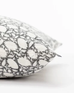 Clara Block Print Pillow Cover -Decoration Series Store ClaraBlockPrintPillowCover MPLW0640 BLU 20x20 D1