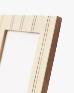 Bloomingville Cream Double Striped Frame -Decoration Series Store CreamDoubleStripedFrame MDCR2744 CRM OS D1 T