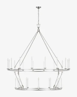 Darlana Two-Tiered Ring Chandelier -Decoration Series Store DarlanaTwo TieredRingChandelier MLHT0141 PNI 2X