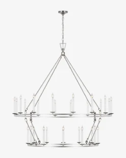 Darlana Two-Tiered Ring Chandelier -Decoration Series Store DarlanaTwo TieredRingChandelier MLHT0141 PNI GR T