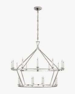 Darlana Two-Tiered Ring Chandelier -Decoration Series Store DarlanaTwo TieredRingChandelier MLHT0141 PNI L