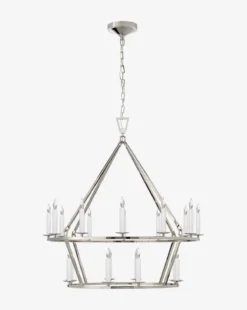 Darlana Two-Tiered Ring Chandelier -Decoration Series Store DarlanaTwo TieredRingChandelier MLHT0141 PNI M