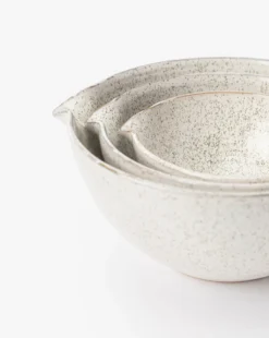 Decima Speckled Bowls (Set Of 3) -Decoration Series Store DecimaSpeckledBowls Setof3 MKTN1090 OWH S3 D2 T