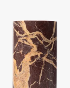 Diani Marble Cylinder Object -Decoration Series Store DianiMarbleCylinderObject MDCR2804 RED OS D3 T