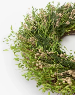 Easy Greens 22" Dried Wreath -Decoration Series Store EasyGreens22 DriedWreath MDCR2675 GRN 22 D1