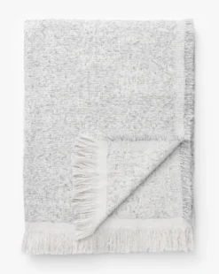 Esma Gray Fringed Throw -Decoration Series Store EsmaGrayFringedThrow MBED0249 GRY 50x70 D1 T