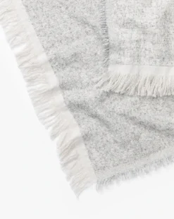 Esma Gray Fringed Throw -Decoration Series Store EsmaGrayFringedThrow MBED0249 GRY 50x70 D2 T
