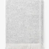 Esma Gray Fringed Throw