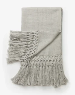 Fringed Alpaca Throw -Decoration Series Store FringedAlpacaThrow MDCR1044 GRY 60x70 D1