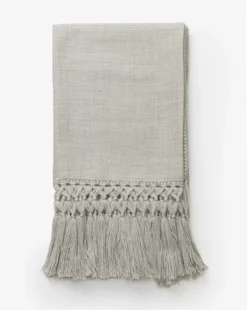 Fringed Alpaca Throw -Decoration Series Store FringedAlpacaThrow MDCR1044 GRY 60x70 MAIN