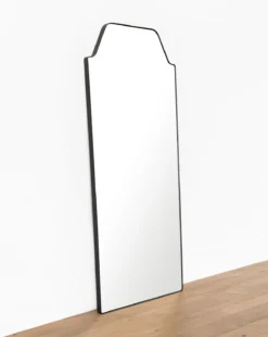 Giles Floor Mirror -Decoration Series Store GilesFloorMirror MMIR0242 BLK 37x78 D1