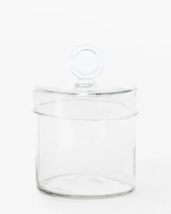 Glass Lidded Canister -Decoration Series Store GlassLiddedCanister MBTH0284 GLS L