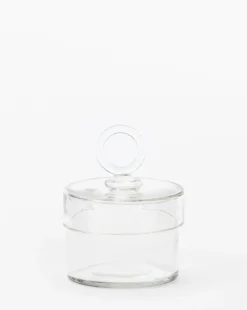 Glass Lidded Canister -Decoration Series Store GlassLiddedCanister MBTH0284 GLS S