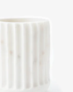 Grayson White Marble Vase -Decoration Series Store GraysonWhiteMarbleVase MDCR2438 WHT D1