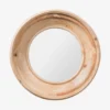 Greta Round Pine Mirror