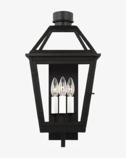 Hyannis Outdoor Wall Lantern -Decoration Series Store HyannisOutdoorWallLantern MLHT1190 BLK M D1