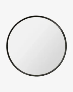 Jillian Round Faux Shagreen Mirror 8 Jillian Round Faux Shagreen Mirror -Decoration Series Store JillianRoundFauxShagreenMirror MMIR0306 MSH 32 MAIN