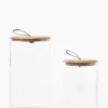Leather Pull Lidded Jars