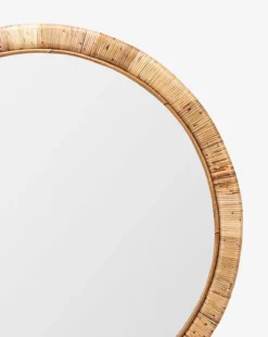 Lenore Wall Mirror 5 Lenore Wall Mirror -Decoration Series Store LenoreWallMirror MMIR0138 NAT 36x36 D2