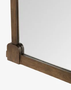 Letterly Floor Mirror -Decoration Series Store LetterlyFloorMirror MMIR0303 BWN 40x74 D2