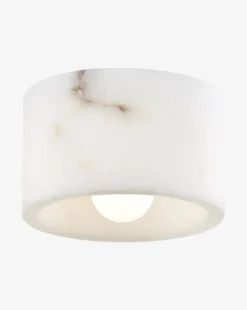 Loris Flush Mount -Decoration Series Store LorisFlushMountAlabaster