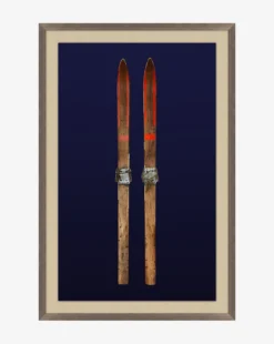 Decoration Series Store 36 Antique Navy Skis I