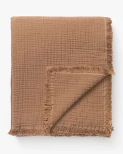 Marinella Oversized Waffle Throw -Decoration Series Store MarinellaOversizedWaffleThrow MBED0267 BWN 80x96 D1 T