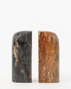 Petrified Wood Bookends (Set Of 2) 6 Petrified Wood Bookends (Set Of 2) -Decoration Series Store PetrifiedWoodBookends Setof2 MDCR1994 BWN SET D1 T