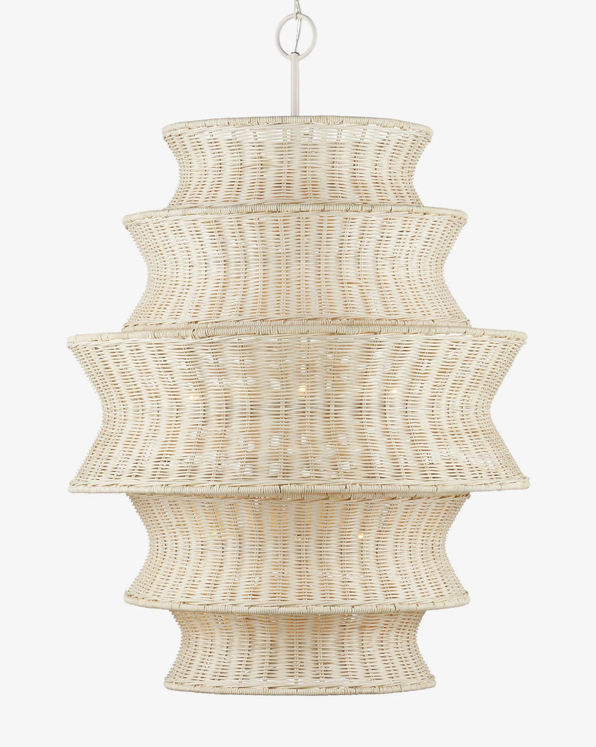 Phebe Rattan Chandelier 2 Phebe Rattan Chandelier - Image 2