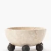 Noir Posie Marble Bowl