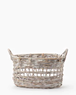 Rattan Handled Basket -Decoration Series Store RattanHandledBasket MDCR2026 NAT M