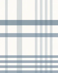 Rigby Plaid Print Wallpaper -Decoration Series Store Rigbyplaid softblue
